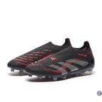 Predator 25 Elite Laceless FG Stealth Victory - Noir/Gris/Lucid Red