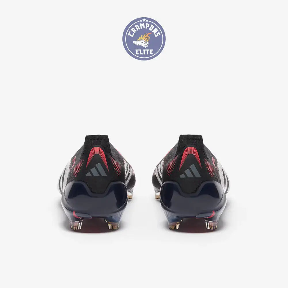 Image of Predator 25 Elite Laceless FG Stealth Victory - Noir/Gris/Lucid Red