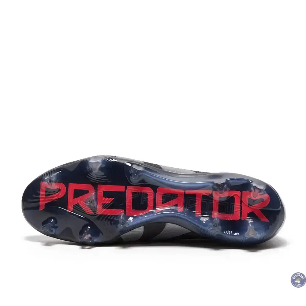 Predator 25 Elite Laceless FG Stealth Victory - Black/Grey/Lucid Red 
