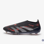 Predator 25 Elite Laceless FG Stealth Victory - Noir/Gris/Lucid Red