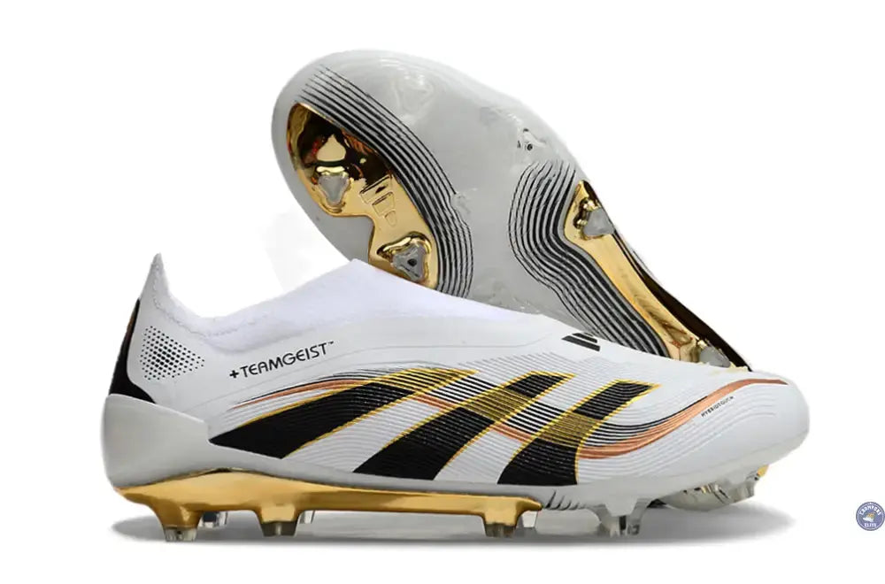 Image of Predator 25 Elite Laceless FG + Teamgeist Blanc OR