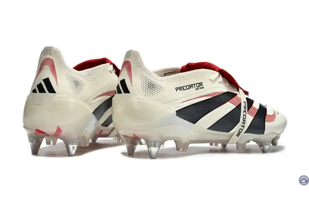 Image of Predator 25 Fold-over Tongue SG Champagne - Blanc/Noir/Pure Ruby