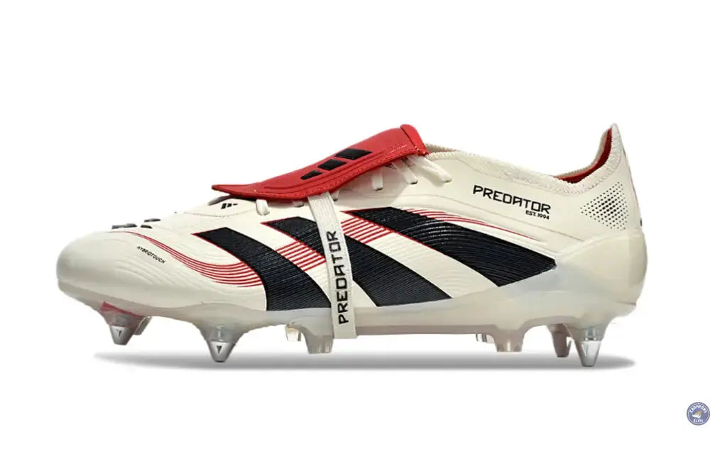 Image of Predator 25 Fold-over Tongue SG Champagne - Blanc/Noir/Pure Ruby