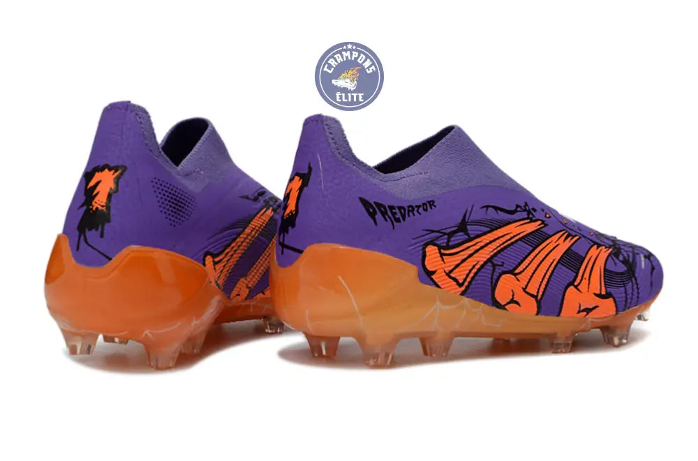 Image of Predator Laceless FG Spéciale Halloween - Violet/Orange/Noir
