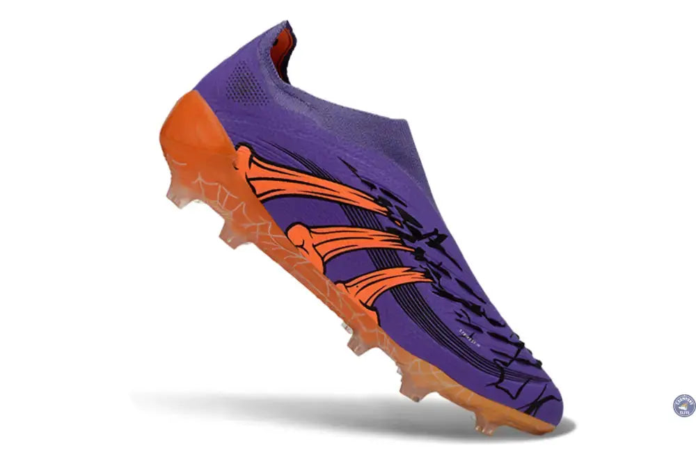 Image of Predator Laceless FG Spéciale Halloween - Violet/Orange/Noir