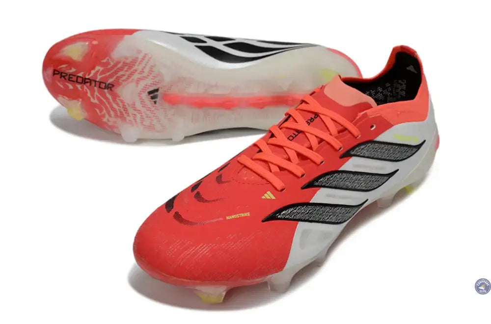 Image of PREDATOR 26 ELITE LACETS FG BORN FOR GOALS - LUCID RED/NOIR/BLANC