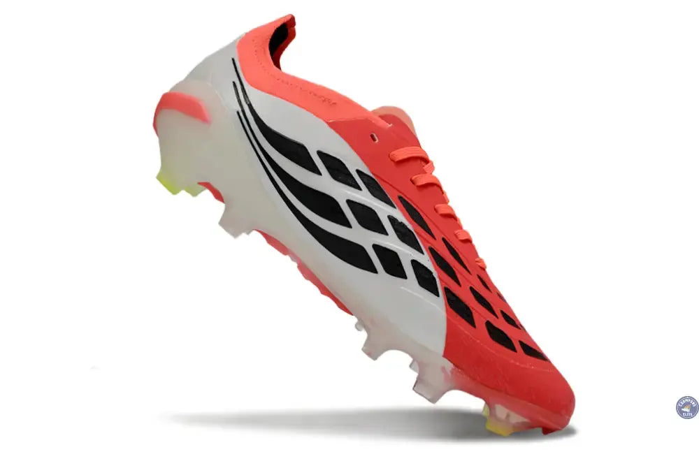 Image of PREDATOR 26 ELITE LACETS FG BORN FOR GOALS - LUCID RED/NOIR/BLANC