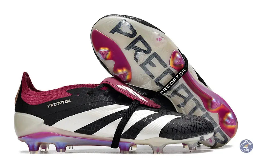 Image of Predator 30 Elite Foldover Tongue FG ’30th Anniversary’ - Noir/Bordeaux/Blanc