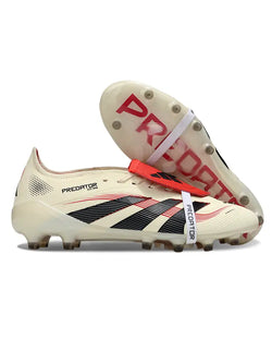 Image of Predator Elite Fold-over Tongue AG Champagne - Blanc/Noir/Pure Ruby