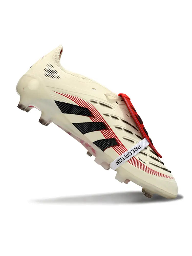 Predator Elite Fold-over Tongue AG Champagne - Blanc/Noir/Pure Ruby