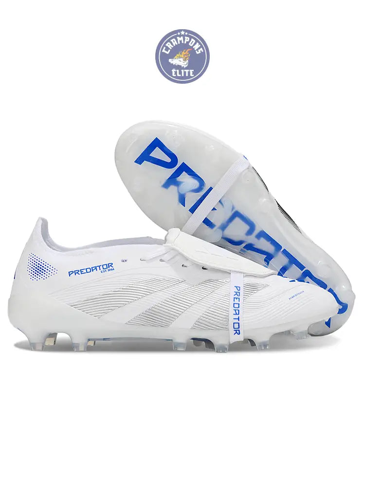 Image of Predator Elite Fold-over Tongue AG Polar Victory - Blanc/Argenté/Bleu