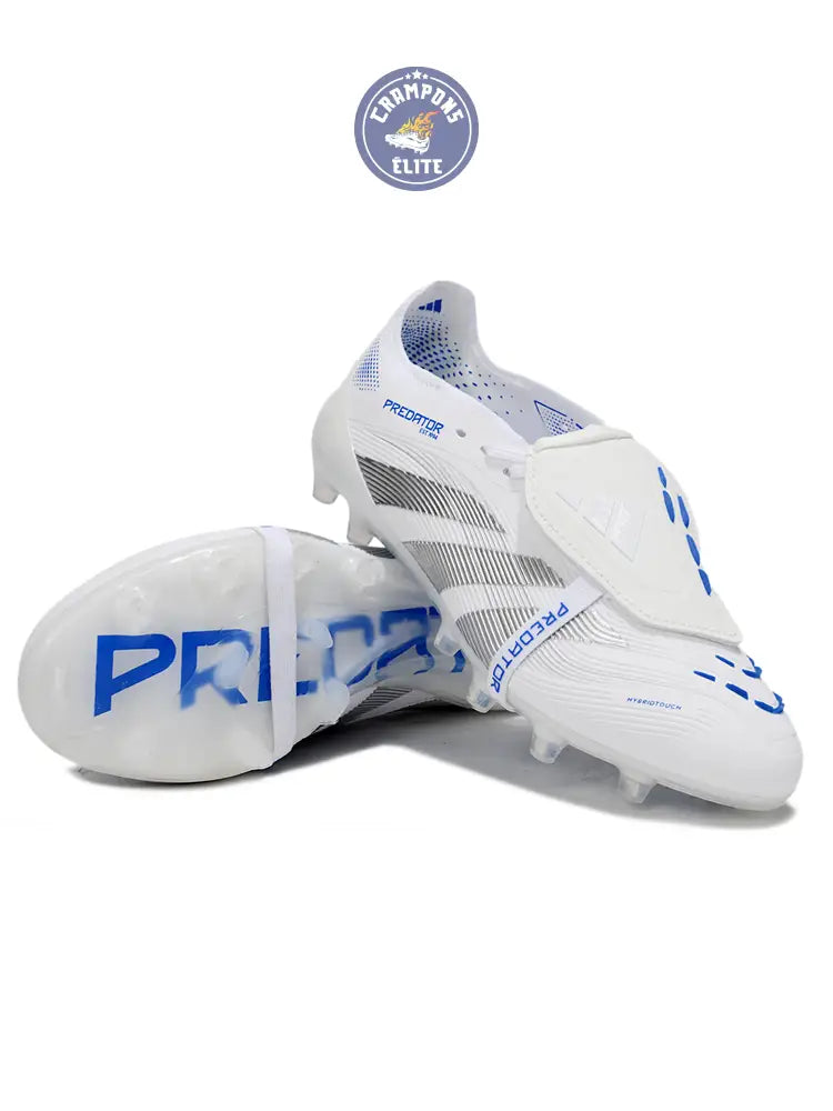 Image of Predator Elite Fold-over Tongue AG Polar Victory - Blanc/Argenté/Bleu