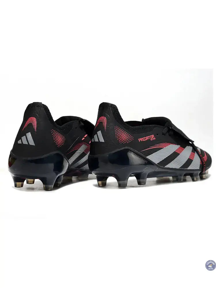 Image of Predator Elite Fold-over Tongue AG Stealth Victory - Noir/Gris/Lucid Red