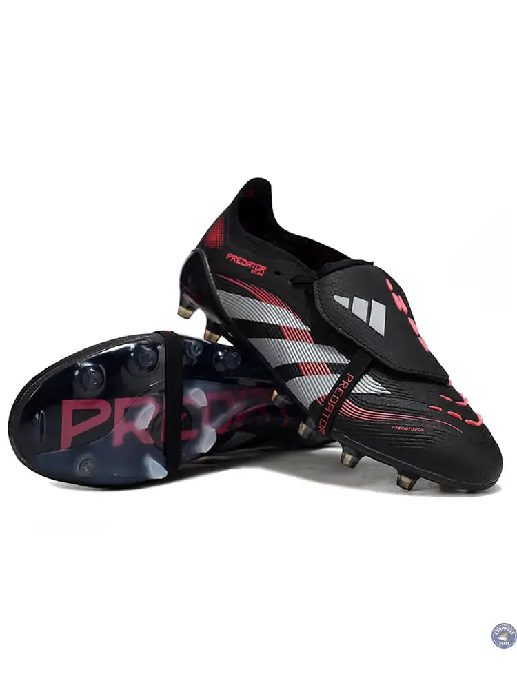 Image of Predator Elite Fold-over Tongue AG Stealth Victory - Noir/Gris/Lucid Red