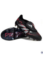 Predator Elite Fold-over Tongue AG Stealth Victory - Noir/Gris/Lucid Red