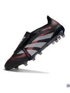 Predator Elite Fold-over Tongue AG Stealth Victory - Noir/Gris/Lucid Red