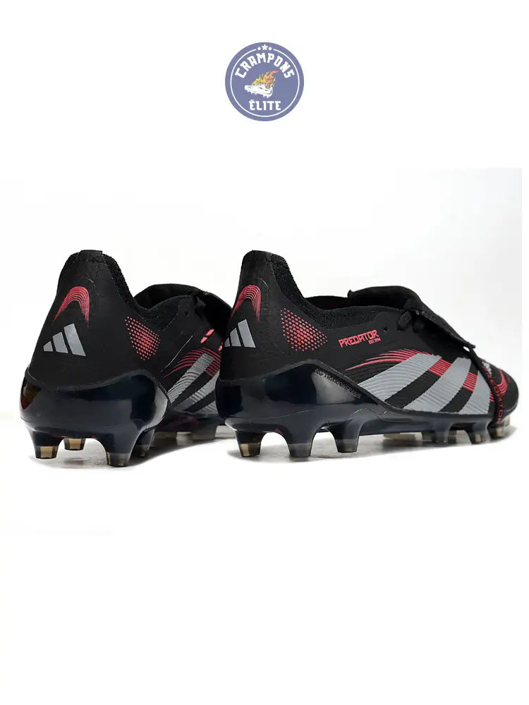 Image of Predator Elite Fold-over Tongue AG Stealth Victory - Noir/Gris/Lucid Red