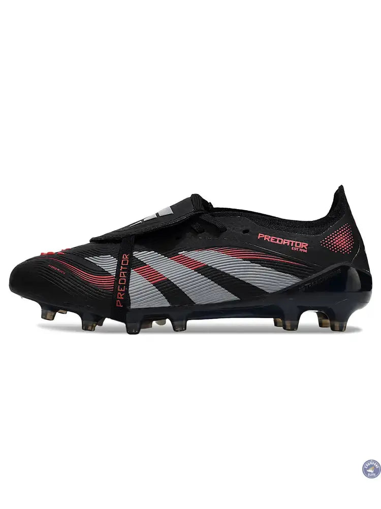 Image of Predator Elite Fold-over Tongue AG Stealth Victory - Noir/Gris/Lucid Red