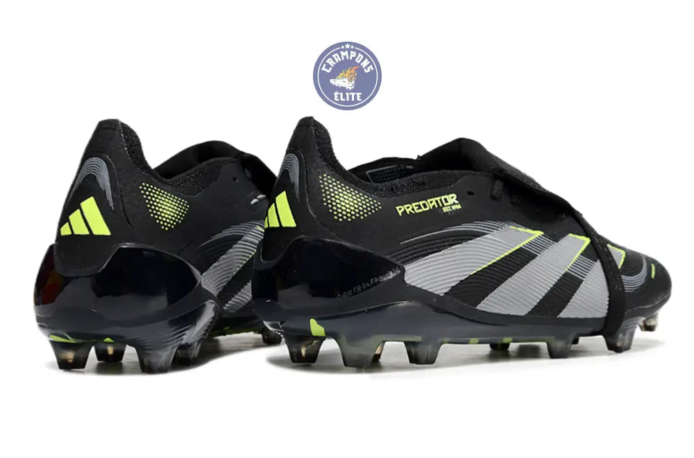 Image of Predator Elite Fold-over Tongue FG - Electric Stealth - Noir/Vert Fluo