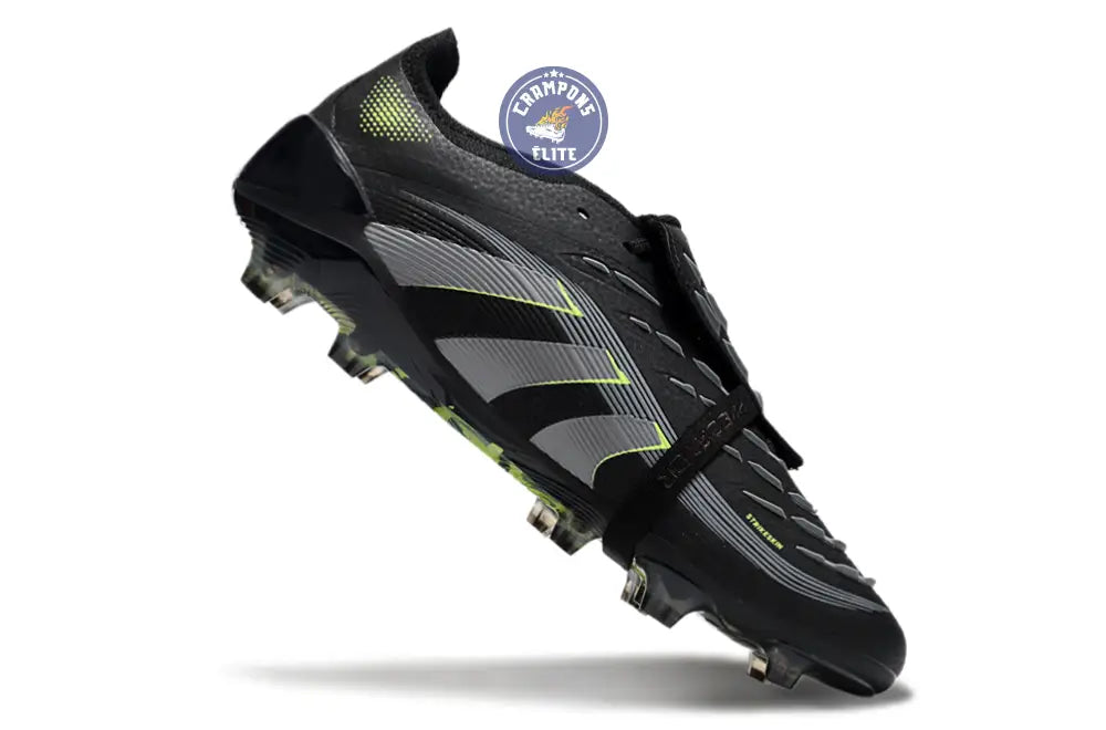 Image of Predator Elite Fold-over Tongue FG - Electric Stealth - Noir/Vert Fluo