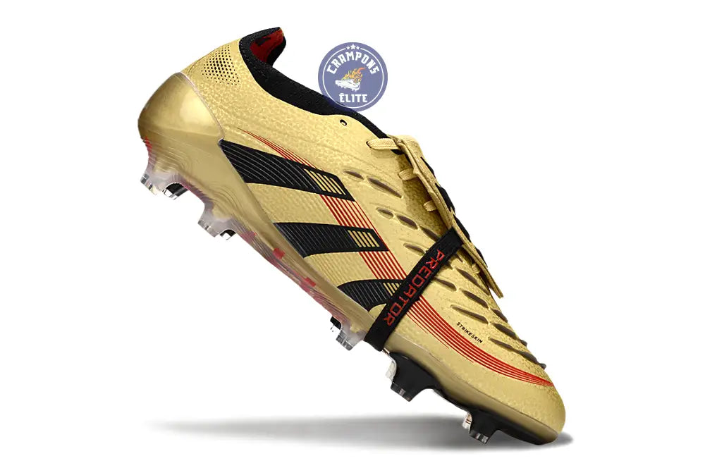 Predator Elite Fold-over Tongue FG - OR/Noir/Rouge