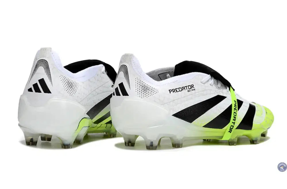 Image of Predator Elite Fold-over Tongue FG Radiant Blaze - Blanc/Noir/Vert
