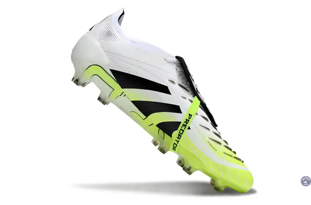 Predator Elite Fold-over Tongue FG Radiant Blaze - Blanc/Noir/Vert