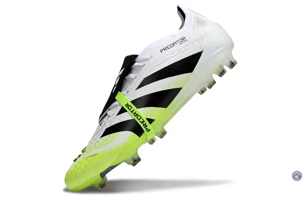 Image of Predator Elite Fold-over Tongue FG Radiant Blaze - Blanc/Noir/Vert