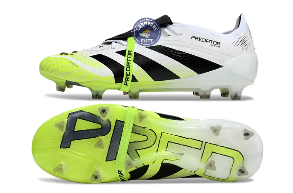 Image of Predator Elite Fold-over Tongue FG Radiant Blaze - Blanc/Noir/Vert