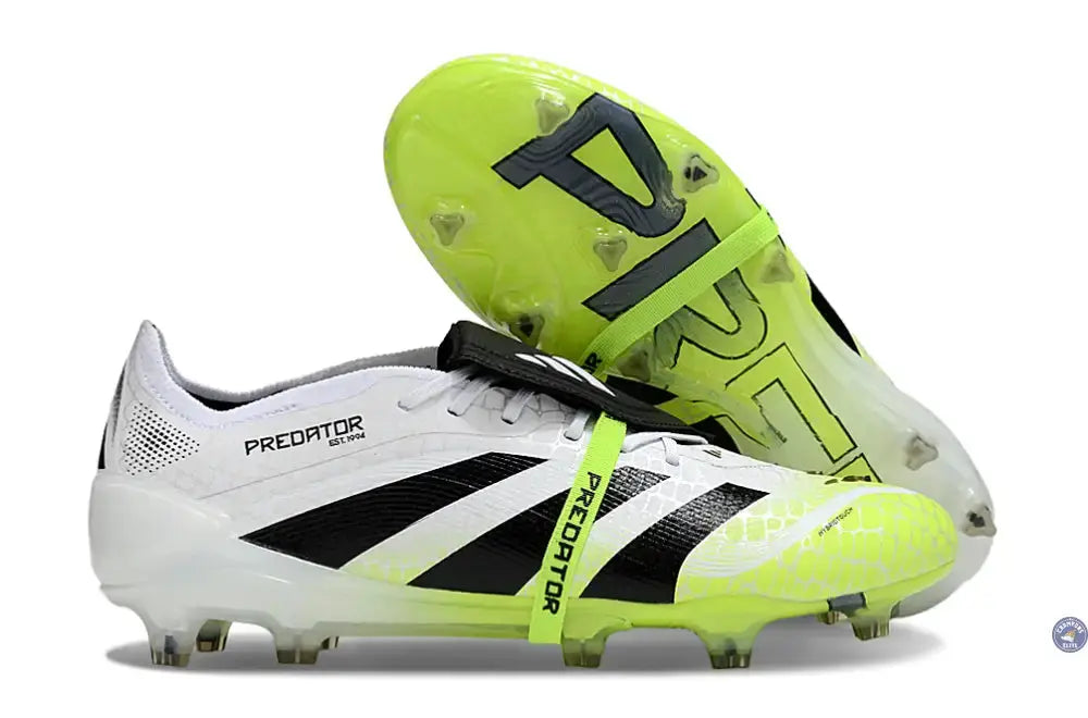 Image of Predator Elite Fold-over Tongue FG Radiant Blaze - Blanc/Noir/Vert