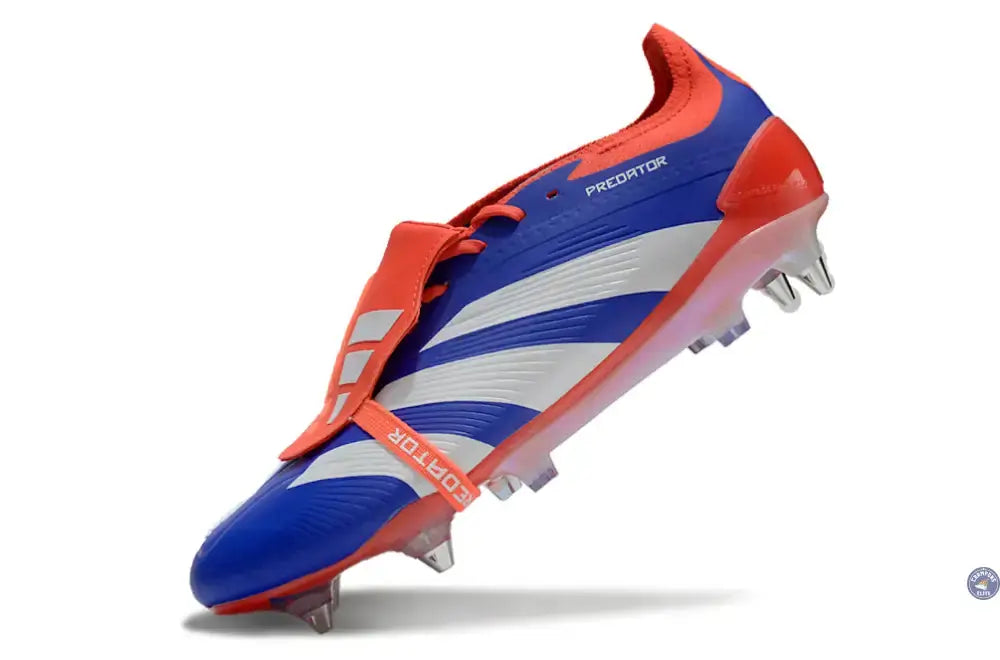 Predator Elite Fold-over Tongue SG Advancement - Bleu/Blanc/Rouge
