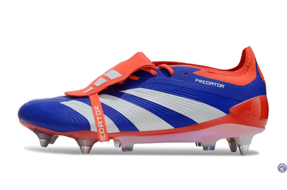 Predator Elite Fold-over Tongue SG Advancement - Bleu/Blanc/Rouge