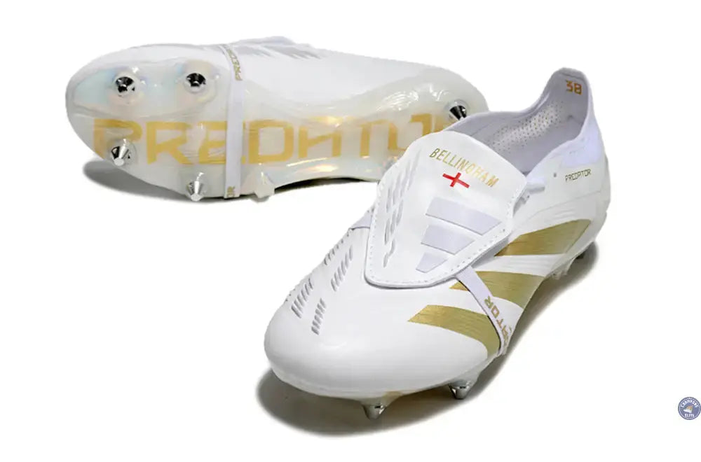 Image of Predator Elite Fold-over Tongue SG Day Spark - Blanc/Doré/Blanc