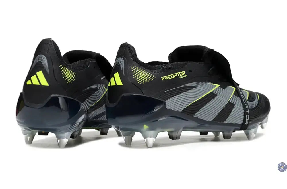 Image of Predator Elite Fold-over Tongue SG - Electric Stealth - Noir/Vert Fluo SG