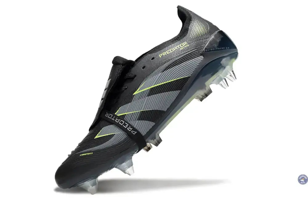 Image of Predator Elite Fold-over Tongue SG - Electric Stealth - Noir/Vert Fluo SG