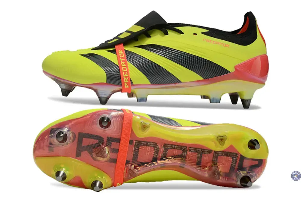 Image of Predator Elite Fold-over Tongue SG Energy Citrus - Jaune/Noir/Rouge