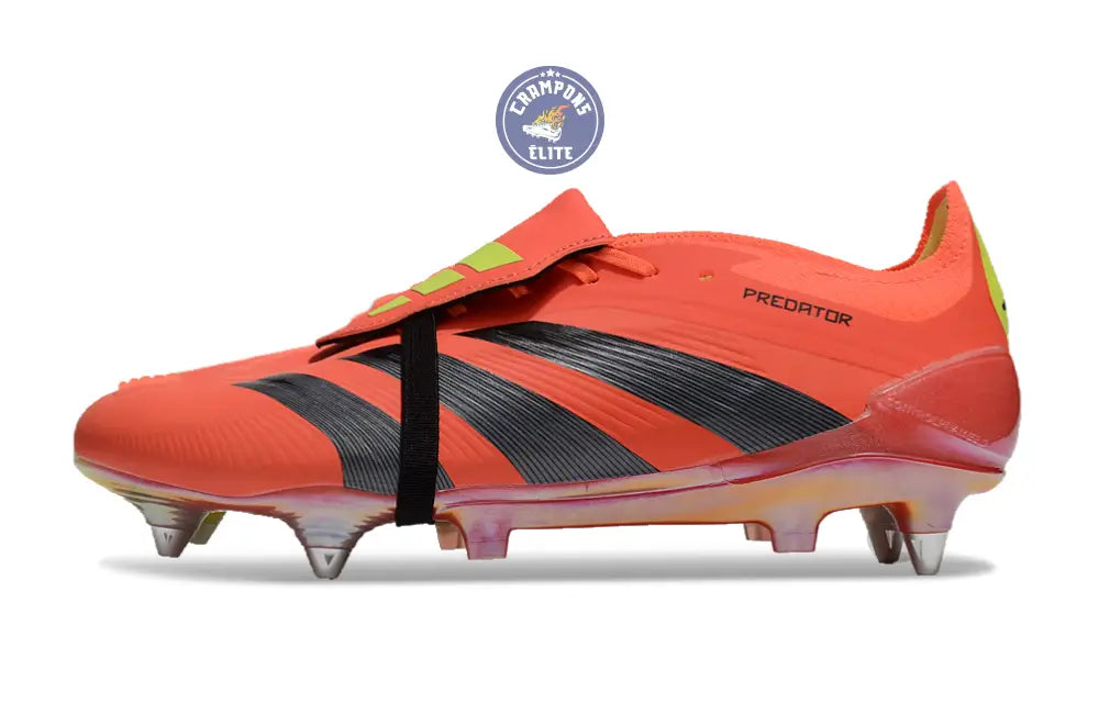 Image of Predator Elite Fold-over Tongue SG Predstrike - Rouge/Noir/Jaune ÉDITION LIMITÉE