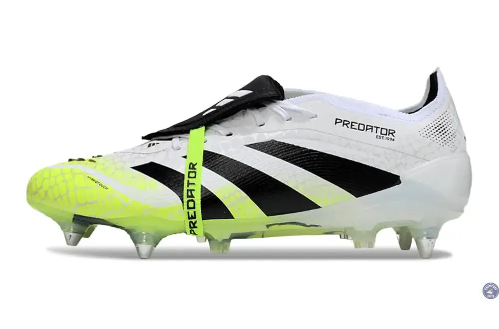 Image of Predator Elite Fold-over Tongue SG - Radiant Blaze - Blanc/Noir/Fluo SG