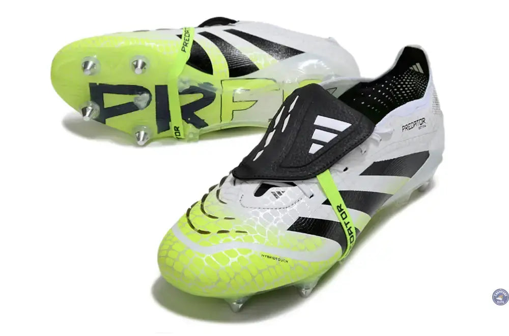 Image of Predator Elite Fold-over Tongue SG - Radiant Blaze - Blanc/Noir/Fluo SG