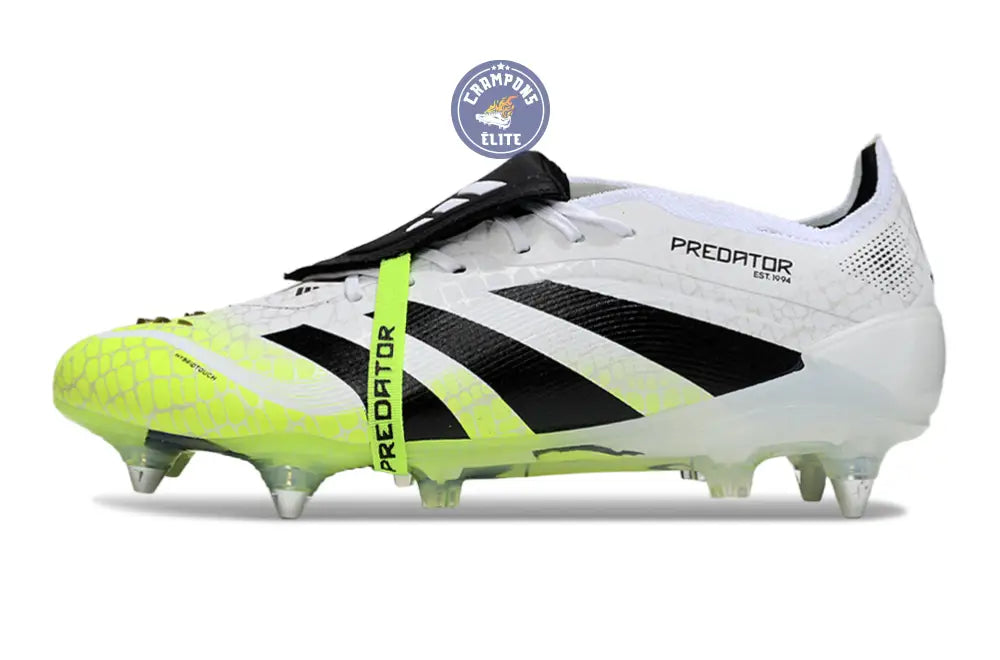 Image of Predator Elite Fold-over Tongue SG - Radiant Blaze - Blanc/Noir/Fluo SG