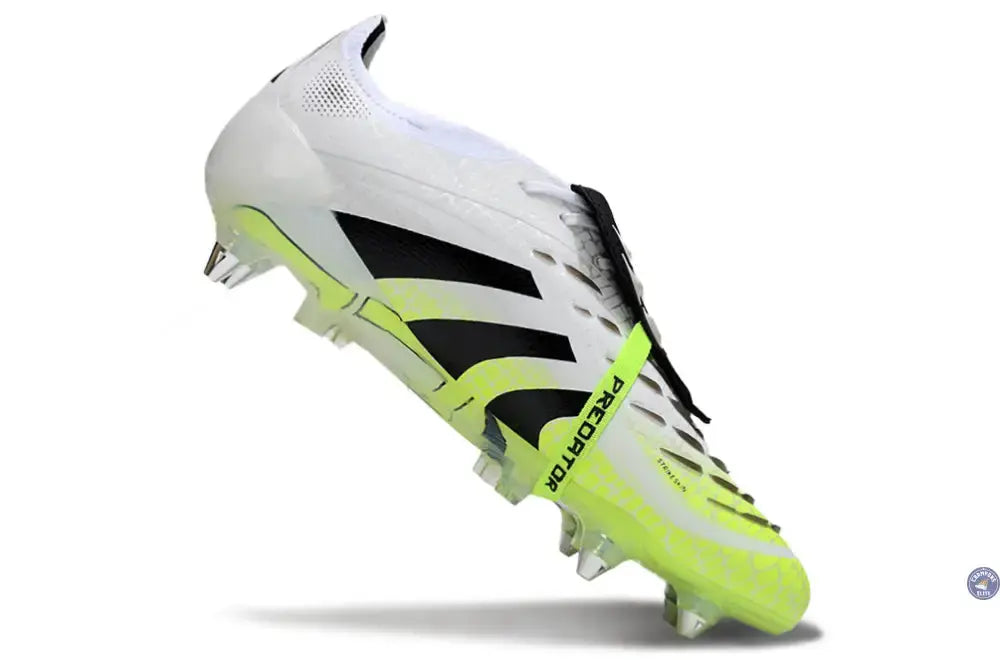 Image of Predator Elite Fold-over Tongue SG - Radiant Blaze - Blanc/Noir/Fluo SG