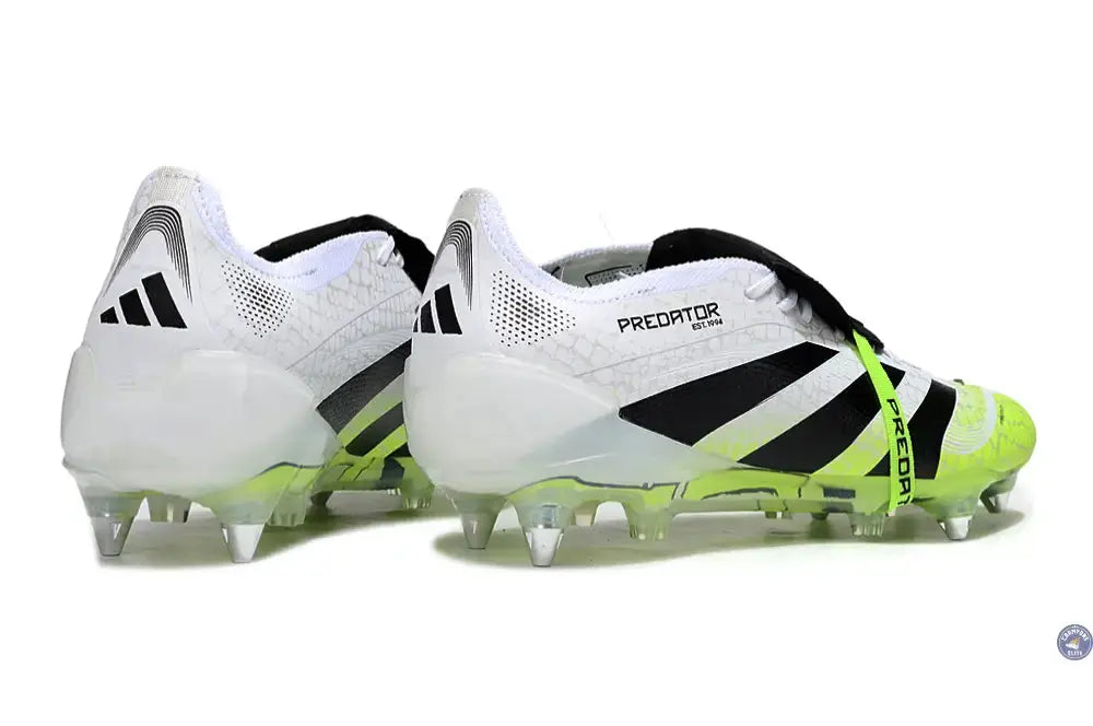 Image of Predator Elite Fold-over Tongue SG - Radiant Blaze - Blanc/Noir/Fluo SG