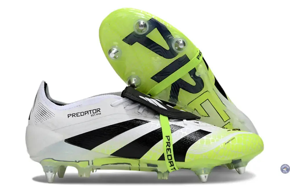 Image of Predator Elite Fold-over Tongue SG - Radiant Blaze - Blanc/Noir/Fluo SG