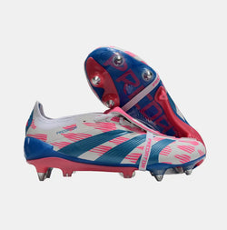 Image of Predator Elite Fold-over Tongue SG Reemergence - Blanc/Bleu/Rose