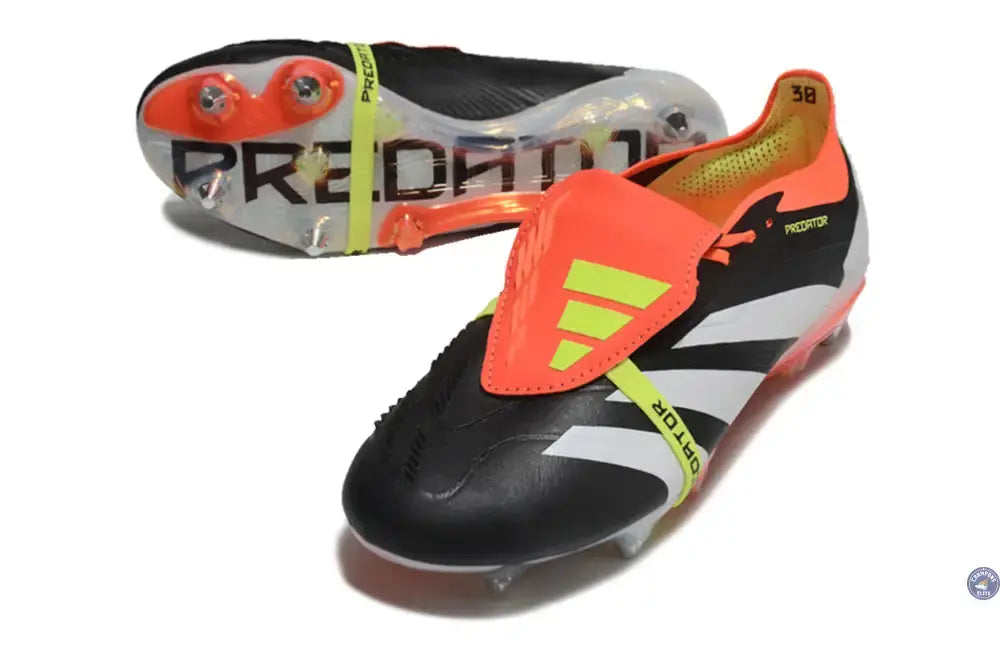 Image of Predator Elite Fold-over Tongue SG Solar Energy - Noir/Blanc/Rouge