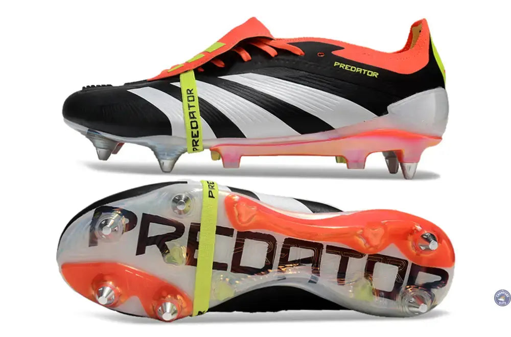 Image of Predator Elite Fold-over Tongue SG Solar Energy - Noir/Blanc/Rouge