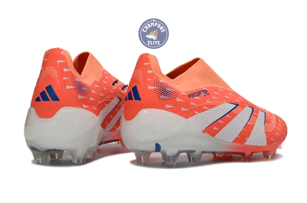 PREDATOR ELITE LACELESS FG CORAL BLAZE - CORAL/BLANC/BEAM ORANGE