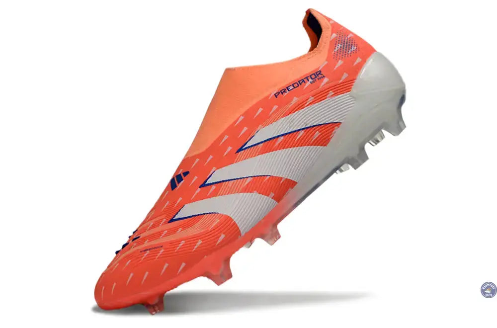 Image of PREDATOR ELITE LACELESS FG CORAL BLAZE - CORAL/BLANC/BEAM ORANGE