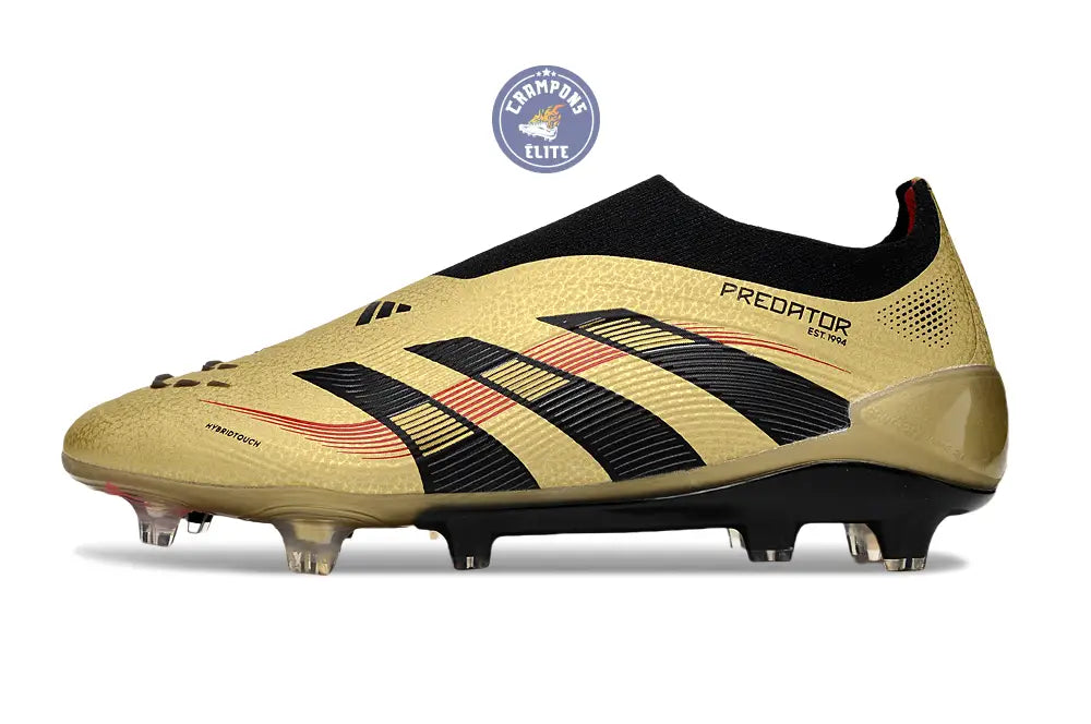 Image of Predator Elite Laceless FG - Or/Noir/Rouge