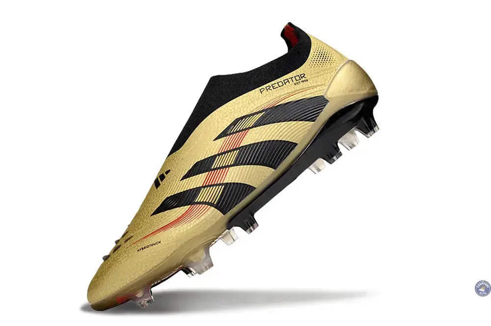 Predator Elite Laceless FG - Or/Noir/Rouge